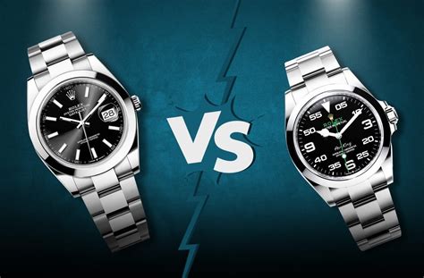 rolex datejust 2 vs air king|rolex air king 40mm.